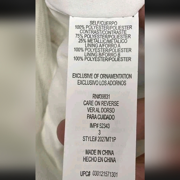 Sequin Hearts White and Black Dress 3 - Picture 6 of 6